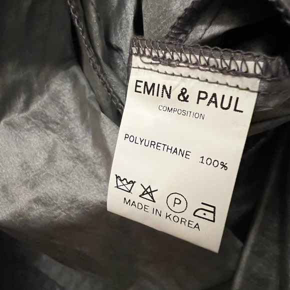 NWT Emin & Paul metallic trench coat - Picture 5 of 7